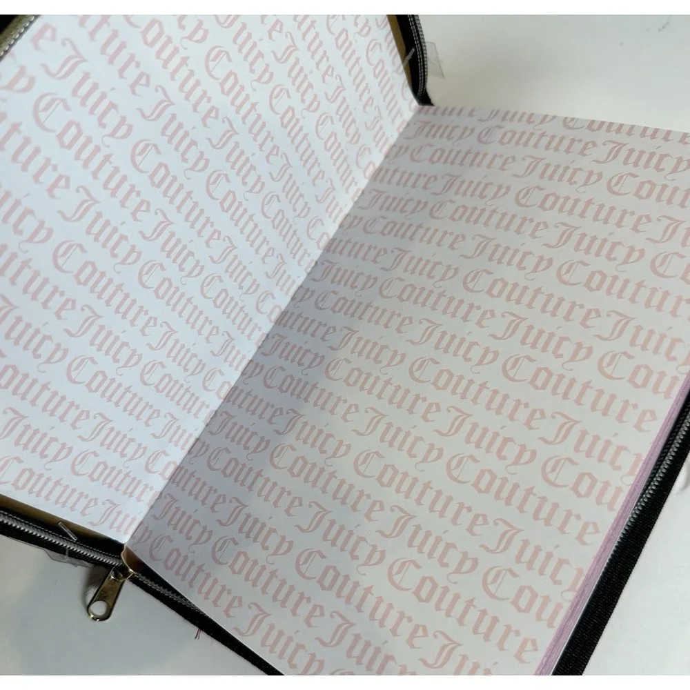 Juicy Couture 2026-2027 Zip Planner Journal Pink Heart Pen 18 Month New - Picture 9 of 12